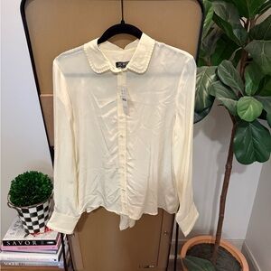 J. Crew Off-White Button-Up Shirt